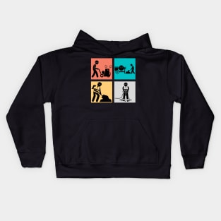 Construction Worker Kids Hoodie